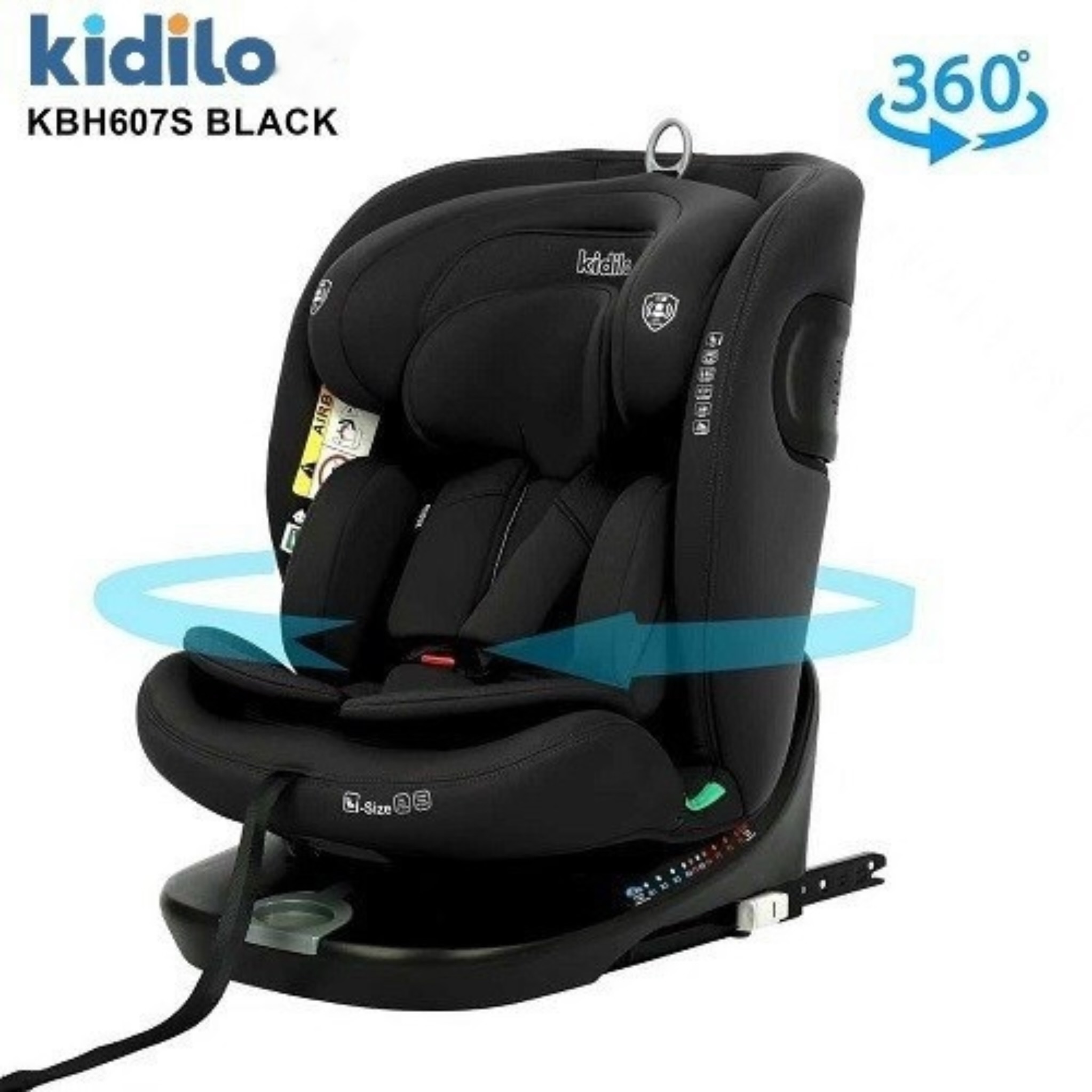 صندلی ماشین چرخشی کیدیلو مدل KBH607S-مشکی