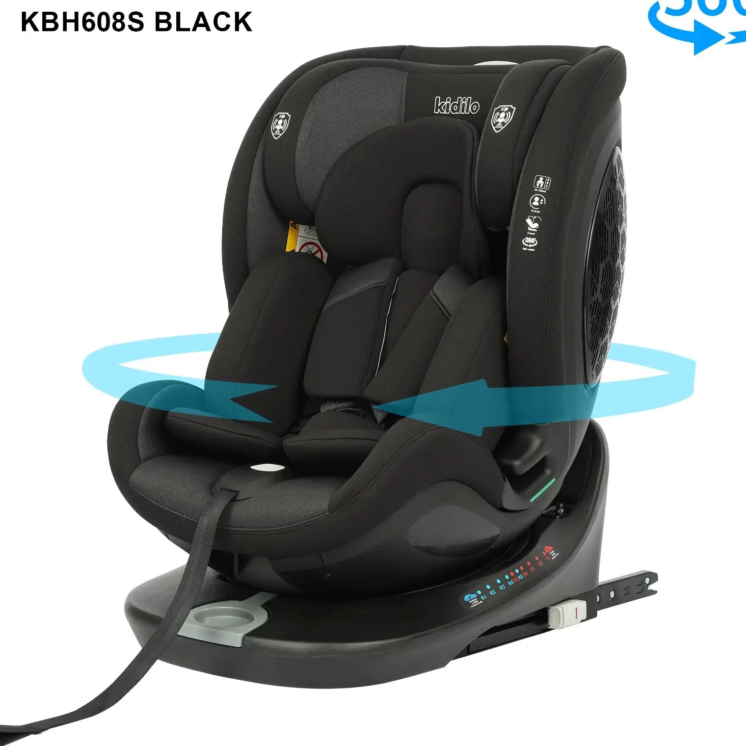 صندلی ماشین چرخشی کیدیلو مدل KBH608S مشکی